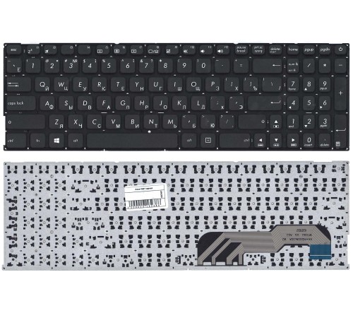 Клавиатура для ноутбука Asus X541 F541 R541 (RU) черная, small Enter