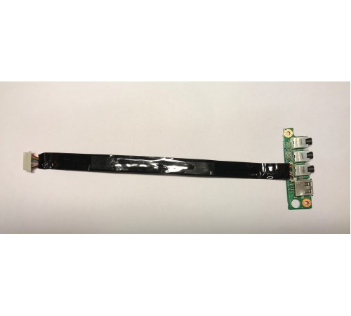*Б/У* Плата с разъемом USB + 3*Audio для ноутбука DNS 117116, 0119117 (6-71-M74SA-D03A) (BUR0023-10)