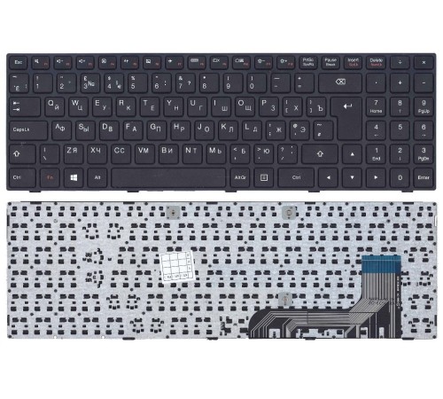 Клавиатура для ноутбука Lenovo IdeaPad 100-15 100-15IBY 300-15 (RU) черная [10200]