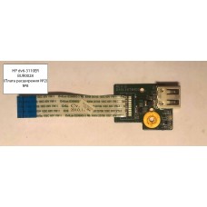 *Б/У* Плата расширения USB №2  для ноутбука HP DV6-3000 (DA0LX6TB4DO Rev: D) [BUR0028-8], с разбора