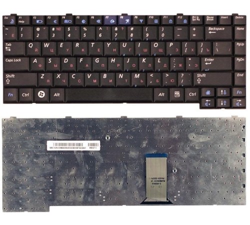 Клавиатура для ноутбука Samsung R18 R19 R20 R23 R25 R26 (RU) черная
