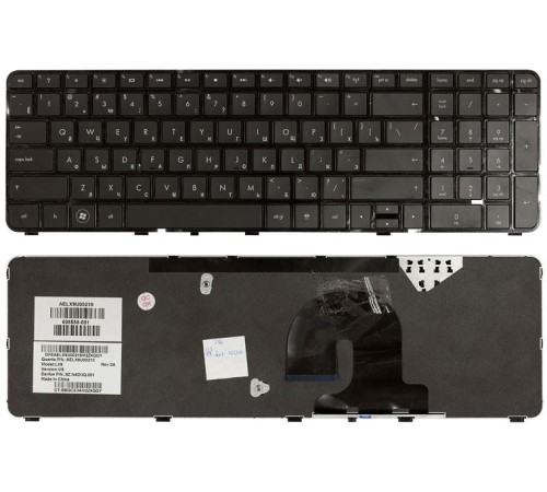 Клавиатура HP Pavilion DV7-4000, DV7-4100 (RU) черная, черная рамка [10402]