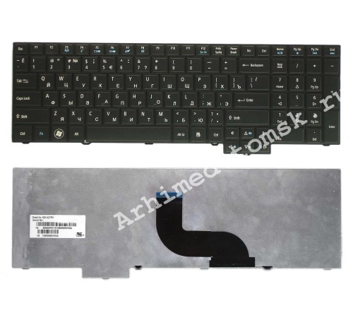 Клавиатура для ноутбука Acer Travelmate 5760, 5760G, 5760Z, 5760ZG, 8573 (RU) черная, матовая