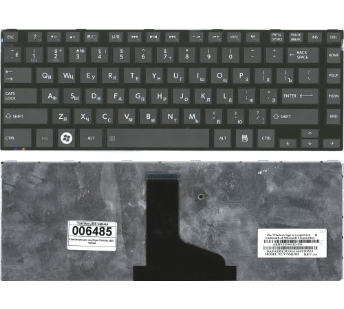 Клавиатура для ноутбука Toshiba L800 L830 (10087) (RU) черная