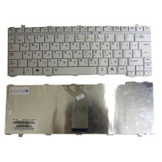 Клавиатура для ноутбука Toshiba Satellite A10, А15, А20, А25, А30, А35, А40, А45, А45, А50, А55, А60, А65, А70, А75, А80, 1400, 1900, 2400, М30, М35х, М40 (RU) белая