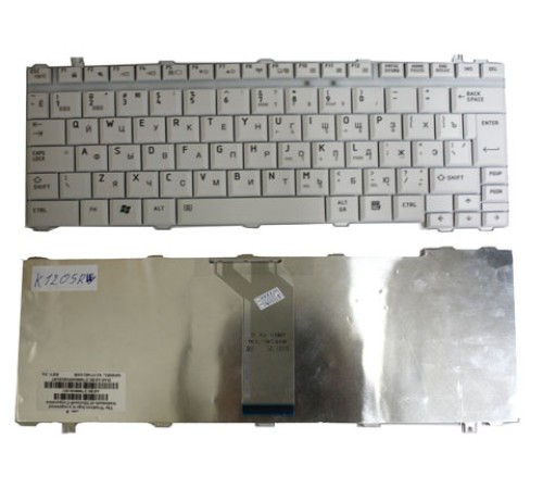 Клавиатура для ноутбука Toshiba Satellite A10, А15, А20, А25, А30, А35, А40, А45, А45, А50, А55, А60, А65, А70, А75, А80, 1400, 1900, 2400, М30, М35х, М40 (RU) белая