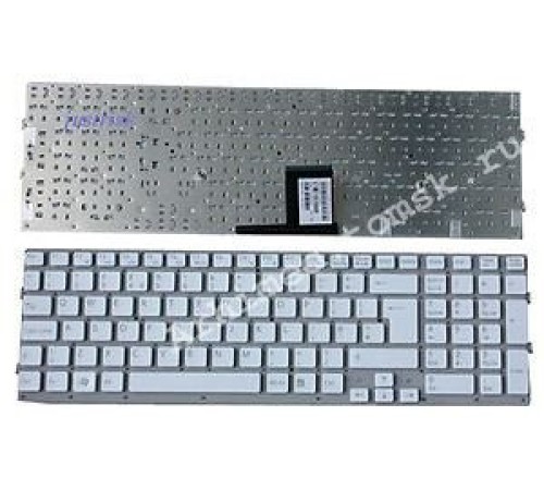 Клавиатура для ноутбука Sony Vaio VGN-EC (RU) белая, без рамки