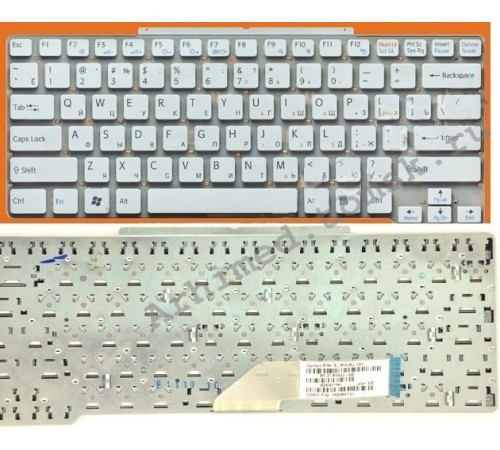 Клавиатура для ноутбука Sony Vaio VGN-SR (RU) белая, без рамки