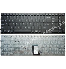Клавиатура для ноутбука Sony Vaio VPC-CB (RU) черная, без рамки