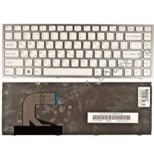 Клавиатура для ноутбука Sony Vaio VPC-S (RU) белая, белая рамка