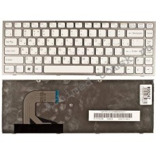 Клавиатура для ноутбука Sony Vaio VPC-S (RU) белая, белая рамка