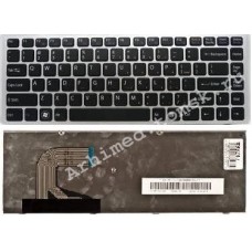 Клавиатура для ноутбука Sony Vaio VPC-S (RU) черная, серебряная рамка