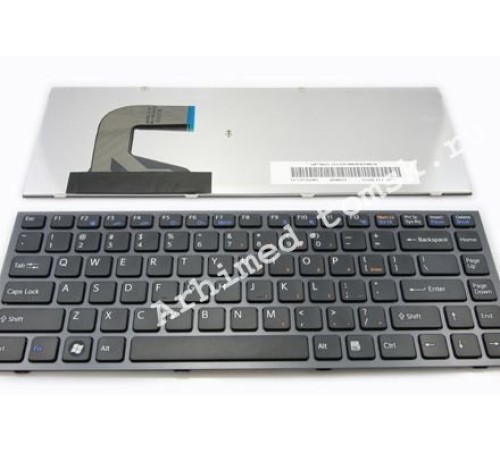 Клавиатура для ноутбука Sony Vaio VPC-S (RU) черная, черная рамка