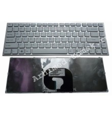 Клавиатура для ноутбука Sony Vaio VPC-Y (RU) белая, серебряная рамка