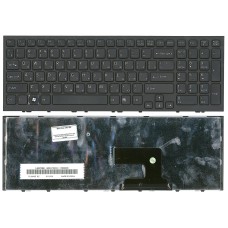 Клавиатура для ноутбука Sony Vaio VPC-EH (RU) черная, черная рамка [10047]