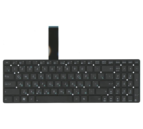 Клавиатура для ноутбука Asus K55, A55D, K75VD, X751L, R752, F751MD, K751MD, X751NV (RU) черная, small Enter, без рамки
