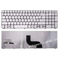 Клавиатура для ноутбука Packard Bell TM81 TM86 TM87 TM89 TM94 TX86/NV50 (RU) серебристая