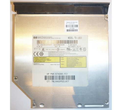 *Б/У* Привод DVD/RW + крышка привода для ноутбука HP G62 (610558-001)