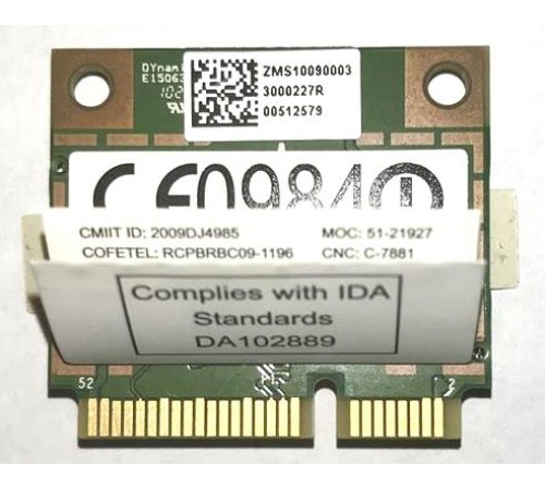 *Б/У* WiFi модуль для ноутбука Lenovo IdeaPad G565 (BCM94313HMG2L WPEB-121GN), с разбора