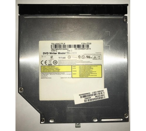 *Б/У* Привод DVD/RW + крышка привода для ноутбука Toshiba C660 (K000100360)