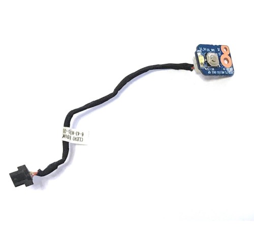 Кнопка старта включения для ноутбука DNS M1115, 0130181 (6-71-M115S-D03), с разбора