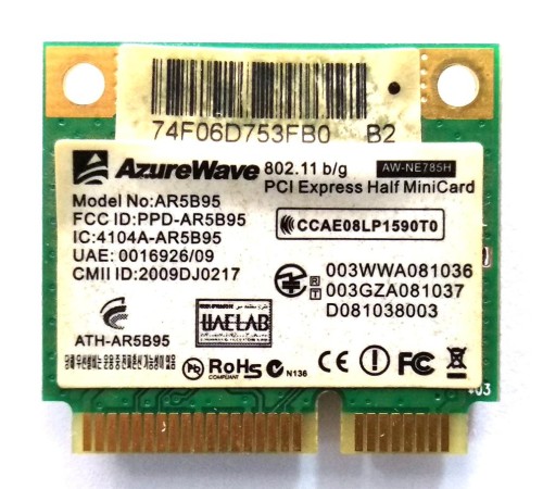 *Б/У* WiFi модуль для ноутбука Asus PRO64D (CCAE08LP1590T0)