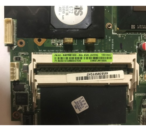 *Б/У* Материнская плата для ноутбука Asus K50C (60-NWPMB1000-B06)
