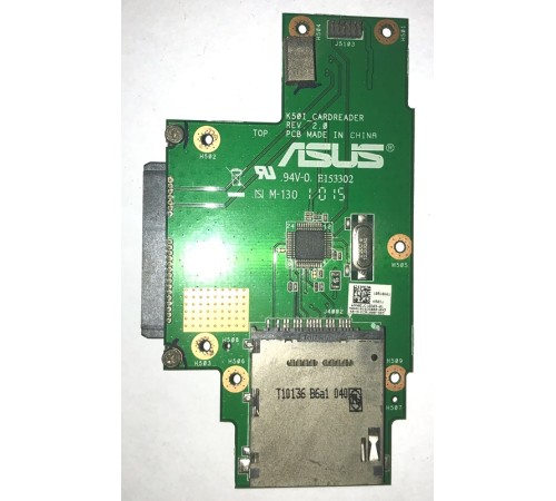 *Б/У* Плата с картридером для ноутбука Asus K50C (60-NVKCR1000-D03) (08G2025HA12Q)