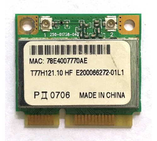 *Б/У* WiFi модуль для eMachines E640, E640G (4104A-AR5B95, T77H121.10 HF), с разбора