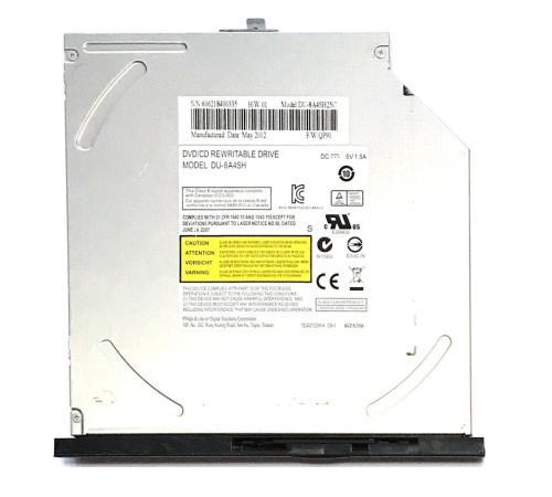 *Б/У* Привод DVD/RW + крышка привода для ноутбука DNS QAT11, 0161263 (DU-8A4SH), с разбора