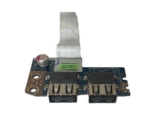 *Б/У* Плата с USB разъемами для ноутбука Acer Aspire 5333, 5733; eMachines E529 (LS-8581P)