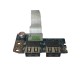 *Б/У* Плата с USB разъемами для ноутбука Acer Aspire 5333, 5733; eMachines E529 (LS-8581P)