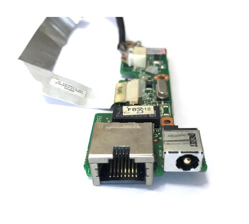 *Б/У* Плата RJ45 + разъем питания + кнопка включения для ноутбука DNS MB50II1, 0139774, 0133245, MB50IA1, MB50IA (35GWMB430-C0), с разбора