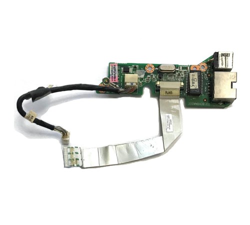 *Б/У* Плата RJ45 + разъем питания + кнопка включения для ноутбука DNS MB50II1, 0139774, 0133245, MB50IA1, MB50IA (35GWMB430-C0), с разбора
