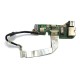 *Б/У* Плата RJ45 + разъем питания + кнопка включения для ноутбука DNS MB50II1, 0139774, 0133245, MB50IA1, MB50IA (35GWMB430-C0), с разбора