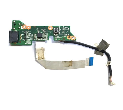*Б/У* Плата RJ45 + разъем питания + кнопка включения для ноутбука DNS MB50II1, 0139774, 0133245, MB50IA1, MB50IA (35GWMB430-C0), с разбора