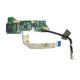 *Б/У* Плата RJ45 + разъем питания + кнопка включения для ноутбука DNS MB50II1, 0139774, 0133245, MB50IA1, MB50IA (35GWMB430-C0), с разбора