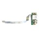 *Б/У* Плата USB + 2x Audio + CR для ноутбука DNS MB50II1, 0139774, 0133245, MB50IA1, MB50IA (35G3MB430-C0), с разбора