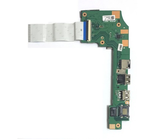 *Б/У* Плата сразъёмами USB, LAN, Audio и кнопкой включения для ноутбука Asus X200LA (60NB03U0-IO1040)