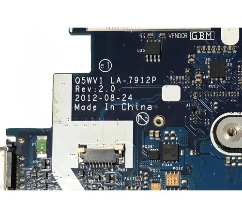 Материнская плата для ноутбука Acer Aspire E1-571, E1-571G (Q5WV1 LA-7912P), с разбора, исправная