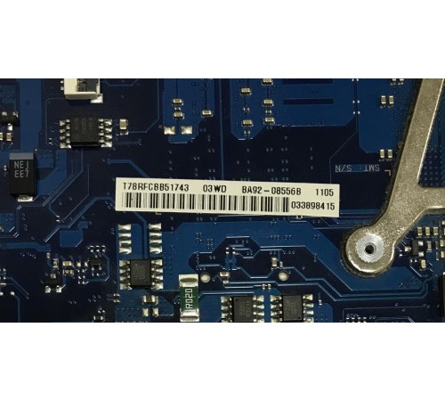 Материнская плата для ноутбука Samsung RC530 (BA92-08556A), с разбора, частично исправная
