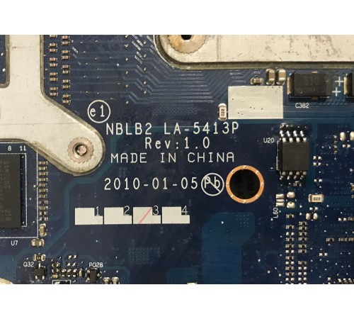 Материнская плата для ноутбука DNS BLB2, 0127922, NBLB2 (NBLB2 LA-5413P), с разбора, неисправна