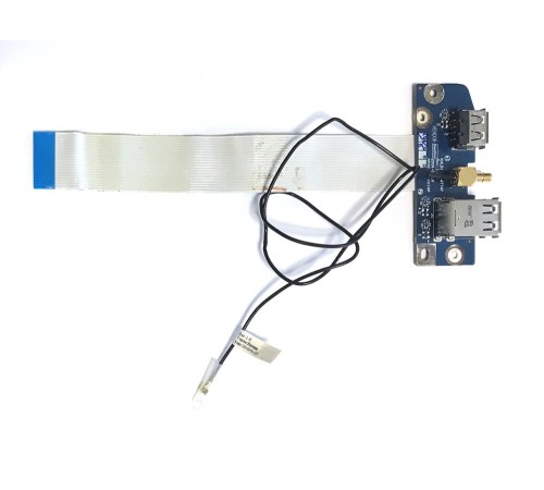 Плата 3x USB и антенна для ноутбука DNS BLB2 0127922, Compal NBLB2 (LS-4774P), с разбора