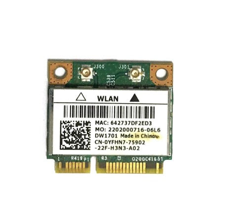 WiFi модуль для ноутбука Dell N5110 (CN-0YFHN7-75902), с разбора