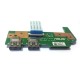 Плата с разъёмом USB и CardReader для ноутбука Asus X756U, X756UQ (60NB0A30-IO2020), с разбора