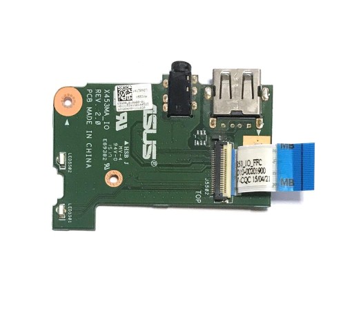 Плата с разъёмом USB и Audio для ноутбука Asus F553MA, X553MA (69N0RLB10A00-01), с разбора