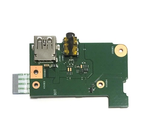 Плата с разъёмом USB и Audio для ноутбука Asus F553MA, X553MA (69N0RLB10A00-01), с разбора