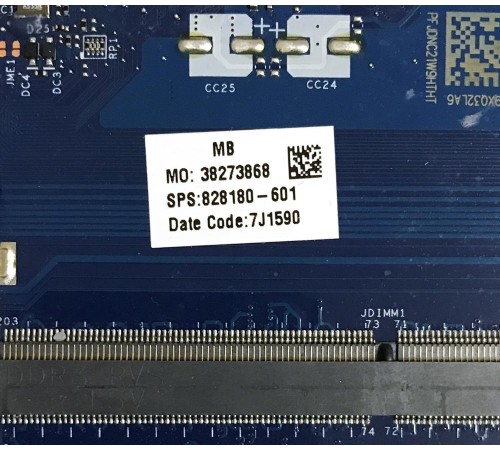 Материнская плата для ноутбука HP Pavilion 15-ac, 250 G4 (828180-601), с разбора, неисправна