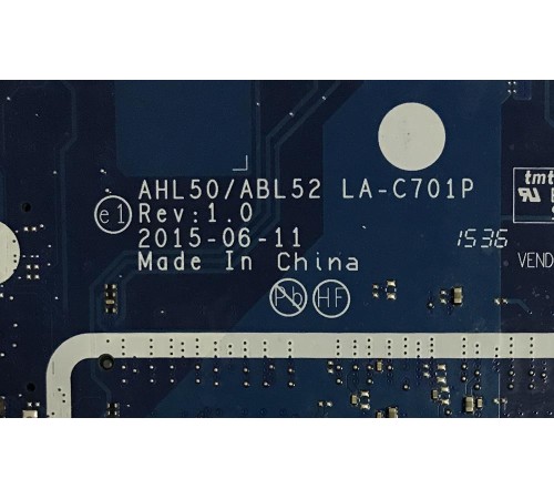 Материнская плата для ноутбука HP Pavilion 15-ac, 250 G4 (828180-601), с разбора, неисправна