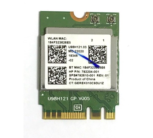 WiFi + BT модуль для ноутбука HP Pavilion 15-ba, 15-ac (792204-001), с разбора
